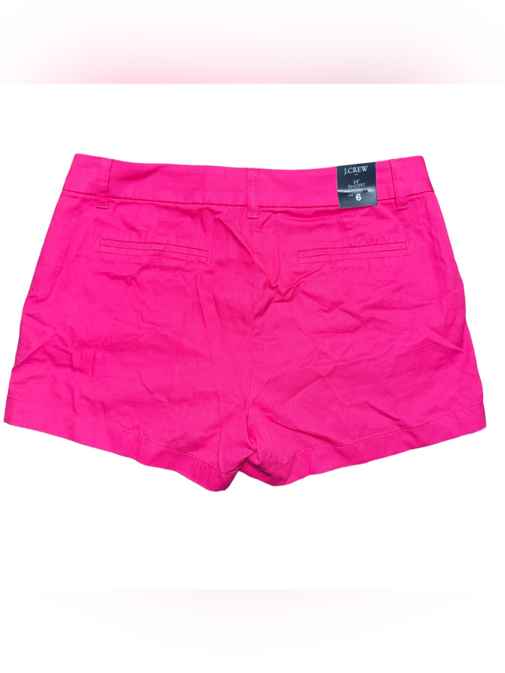 J. Crew Women’s sz 6 Bright Hot Pink Cotton Classic Chino Casual Shorts new nwt - Picture 4 of 11